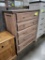 BROWN MAPLE CHEST OF DRAWERS 5 DRAWER 39X19X50IN