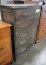 BROWN MAPLE CHEST OF DRAWERS 5 DRAWER 37X19X50IN