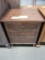 RUSTIC QSWO NIGHT STAND 3 DRAWER COOL EMBERS 23.5X19X29IN