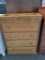 OAK CHANGING TABLE 4 DRAWER 38X18X44IN