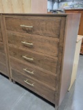 SAP CHERRY CHEST OF DRAWERS 5 DRAWER OCS105 39X19X51IN