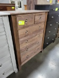 BROWN MAPLE CHEST OF DRAWERS 6 DRAWER 41X19X52IN