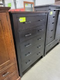 TWO TONE CHERRY CHEST OF DRAWERS 5 DRAWER 40X19X53IN
