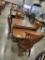 DINING TABLE W/ 2 LEAVES 2 ARM & 2 SIDE CHAIRS 72 X 42