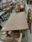 RUSTIC WHITE OAK DINING TABLE W/ 2 ARM, 2 SIDE CHAIRS, 1 BENCH, 2 LEAVES EARTHTONE 42X66IN