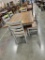 RUSTIC BARNWOOD DINING TABLE W/ 6 SIDE CHAIRS 66X42IN