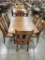 DINING TABLE W/ 6 SIDE CHAIRS 66X42IN