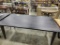 BROWN MAPLE DINING TABLE ONLY, SOLID TOP - SOME IMPERFECTIONS 72X42IN