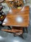 BROWN MAPLE SOLID TABLE W/ 2 SIDE CHAIRS OCS113 36X36IN