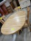 RUSTIC HICKORY DINING TABLE W/ 3 SIDE CHAIRS NATURAL 42IN ROUND