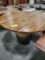 HICKORY BARREL PUB TABLE ONLY BURNT NATURAL 56IN ROUND
