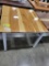 HICKORY CARD TABLE NATURAL/WHITE PAINT 39X42IN
