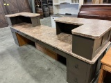 USED FRONT DESK/COUNTER 127X30X45IN