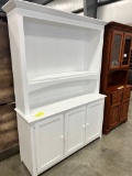 WHITE PAINTED WALL CABINET 58X18X80IN