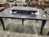 BROWN MAPLE DINING TABLE ONLY W/ 2 LEAVES - SOME IMPERFECTIONS 72X42IN