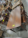 SOLID TOP DINING TABLE W/ 4 SIDE CHAIRS 66X36IN