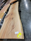 SYCAMORE LIVE EDGE TABLE ONLY, METAL BASE NATURAL 36X104IN