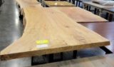 WORMY MAPLE LIVE EDGE BAR TABLE ONLY NATURAL 33X78IN