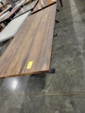 RUSTIC BARNWOOD TABLE ONLY W/ METAL BASE, 96X42IN