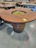 JACK DANIELS BARREL PUB TABLE ONLY 54IN ROUND