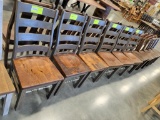 RECLAIMED WOOD TWO TONE SIDE CHAIR
