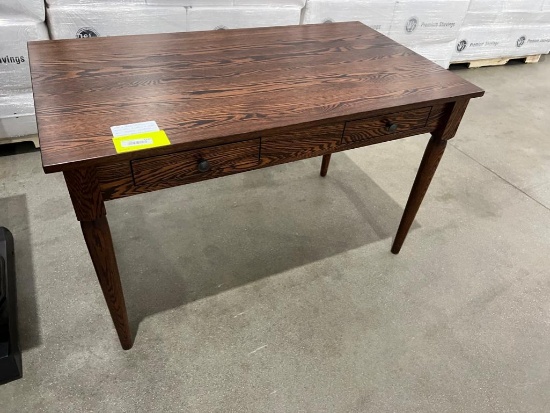 RED OAK WRITING TABLE TAVERN 50X28X31 IN