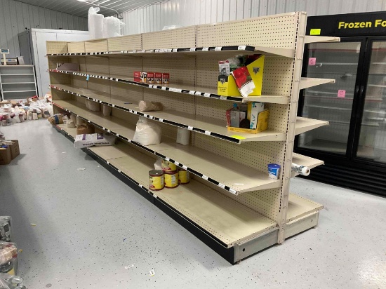 20 Ft Shelving Both Sides Selling by the Foot Shelving Only
