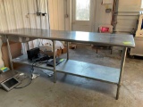 8 Ft Stainless Steel Table