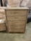 New 5 Drawer Chest (Grey Stain)