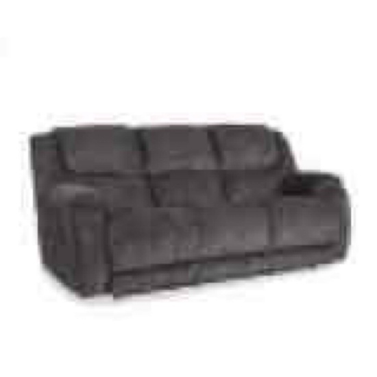 New Manual-Double Reclining Sofa Cocoon Printed Velvet