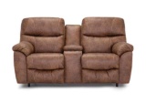 New Manual-Reclining Console Loveseat