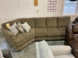 New 3 piece Stationary Sectional with Cuddler Alijon Wood