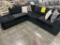 ULTIMATE EBONY 2PC SECTIONAL BLACK L-SHAPE 114X77X36IN