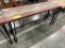 WALNUT/ APOXY SOFA TABLE 16X54X30