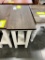 OAK/ QSWO SHADOW/ COUNTRY WHITE END TABLE 24X12X24