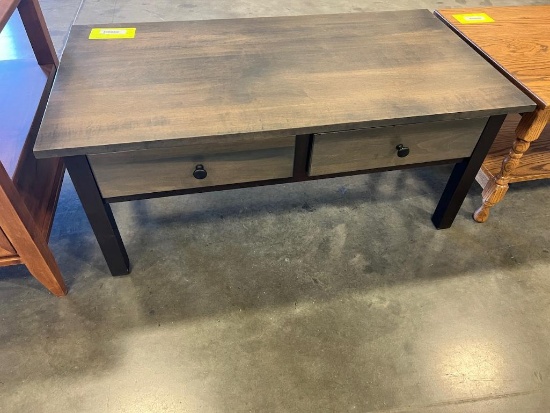 BROWN MAPLE COFFEE TABLE 42X22X18IN