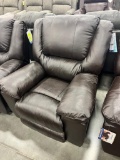 SWIVEL RECLINER TOP GRAIN LEATHER TRANSFORMER