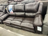 RECLINING SOFA TOP GRAIN LEATHER TRANSFORMER
