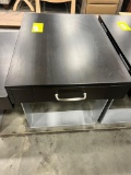 WOOD/ METAL END TABLE