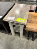 B MAPLE CLASSICAL/ FROST CHAIR SIDE TABLE 14X24X24