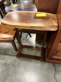 LIVE EGDE CHAIR SIDE TABLE 24X12X29