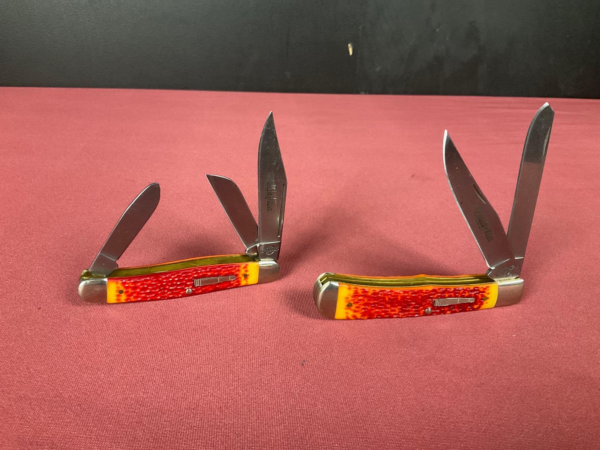 Remington R6 Sheath Knife And 2 Buck Folding Knives