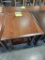 RUSTIC CHERRY WEDGE SIDE TABLE 22X22X16 MEDIUM