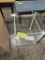STEEL GLASS OCCASIONAL TABLE 25X22