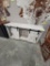 RUSTIC BR MAPLE TV STAND WHITE GRAY GLAZE