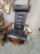 SAP CHERRY LONDON SWIVEL GLIDER W LEATHER 27X20X45 MICHAELS CHERRY