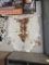 BRAZILIAN BROWN AND WHITE COWHIDE RUG 92X80