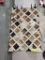 BRAZILIAN COWHIDE RUG QUILTED 60X38
