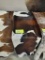 BRAZILIAN COWHIDE RUG TRI COLOR 80X75