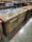 ROUGH SAWN MAPLE TV STAND 56X20X30 NATURAL W BLACK GLAZE